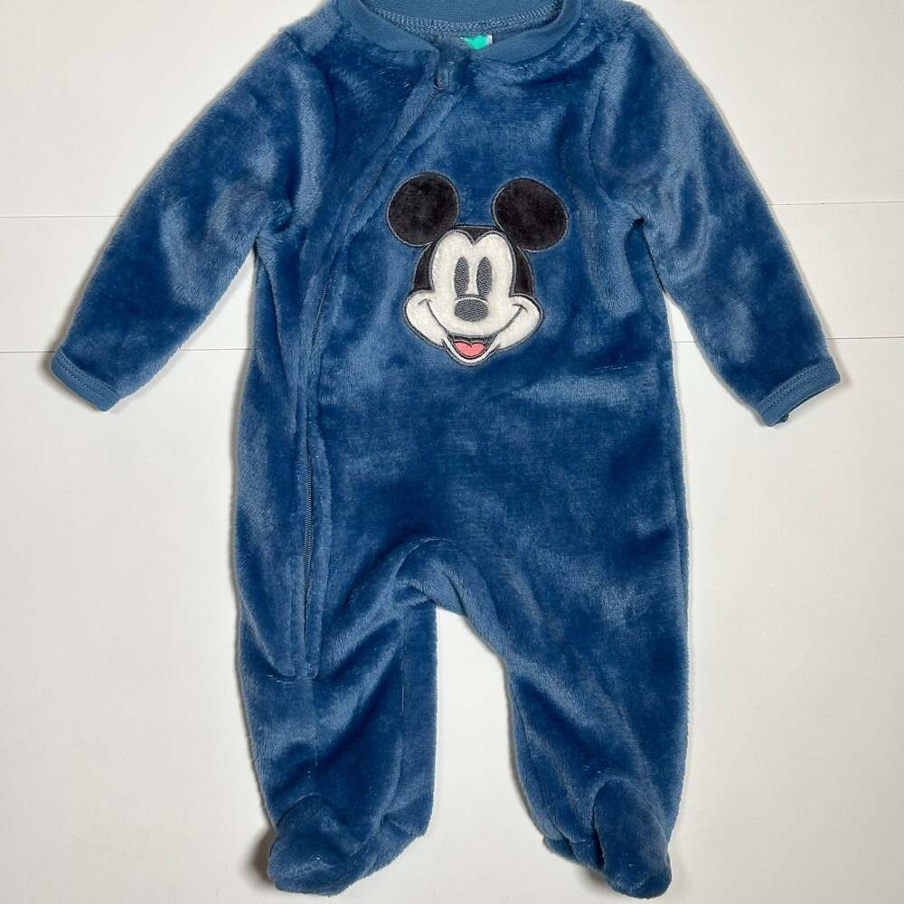 Disney Baby Mickey Mouse Footed Pajamas Size 0-3M